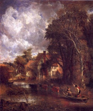 John Constable Painting - The Valley farm Romantic John Constable